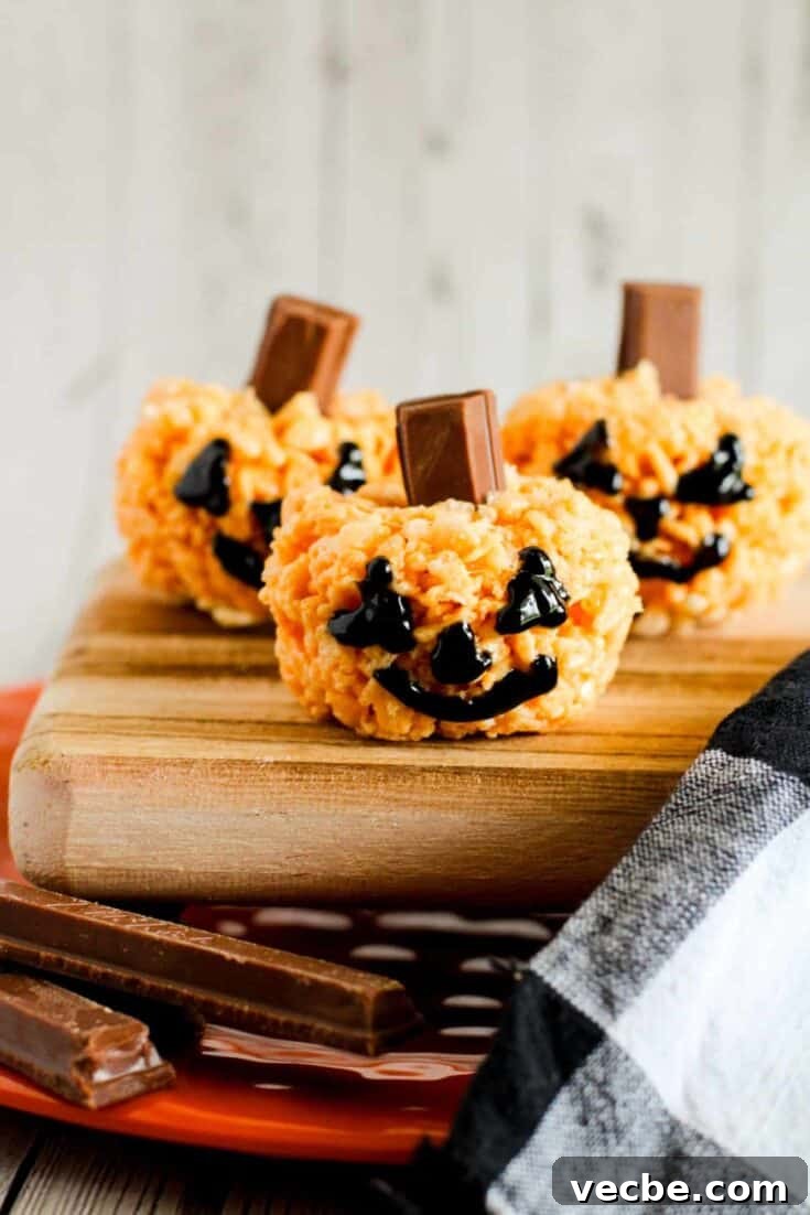 Pumpkin Rice Krispie Treats