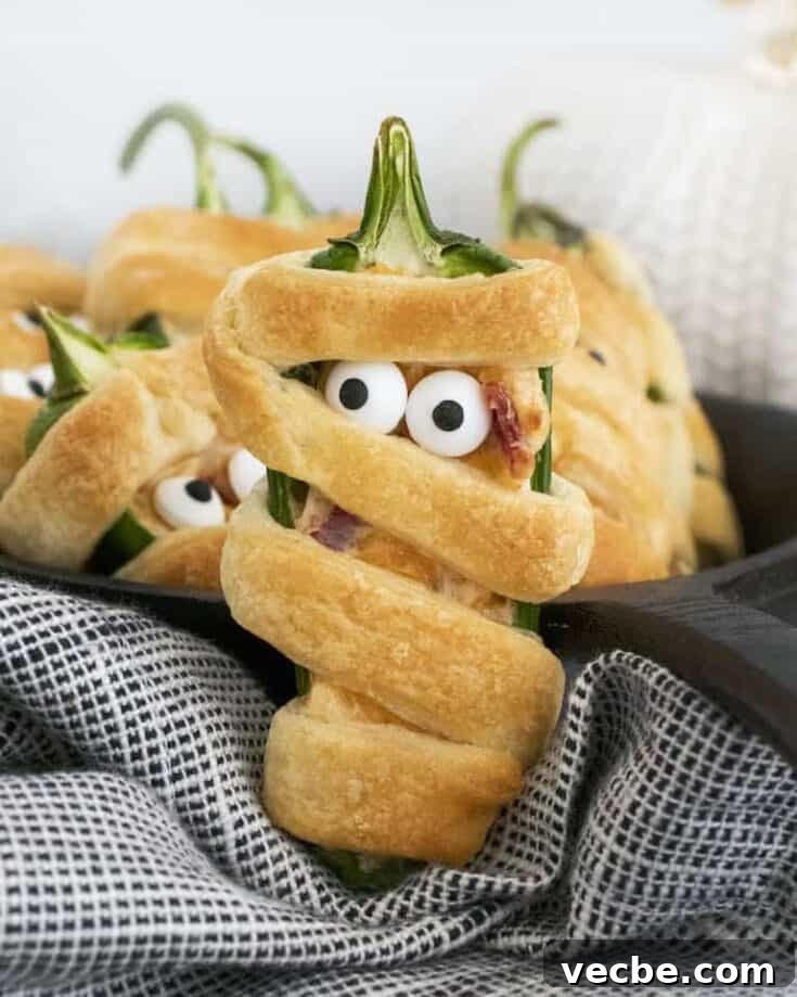 Mummy Jalapeno Poppers